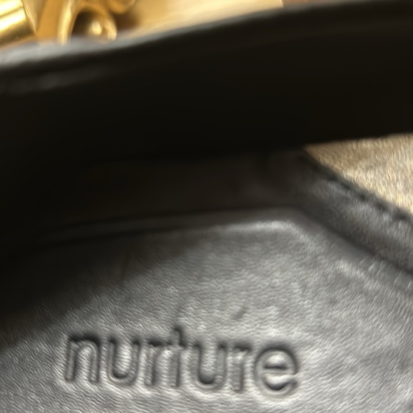 EUC Nurture Black Leather and Animal Print, Cheetah, Wedge Loafers - Picture 9 of 10